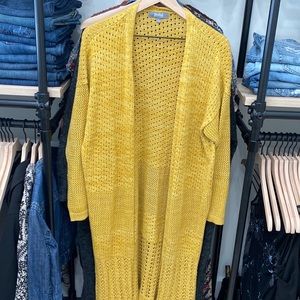 Canary Marled Duster Sweater
